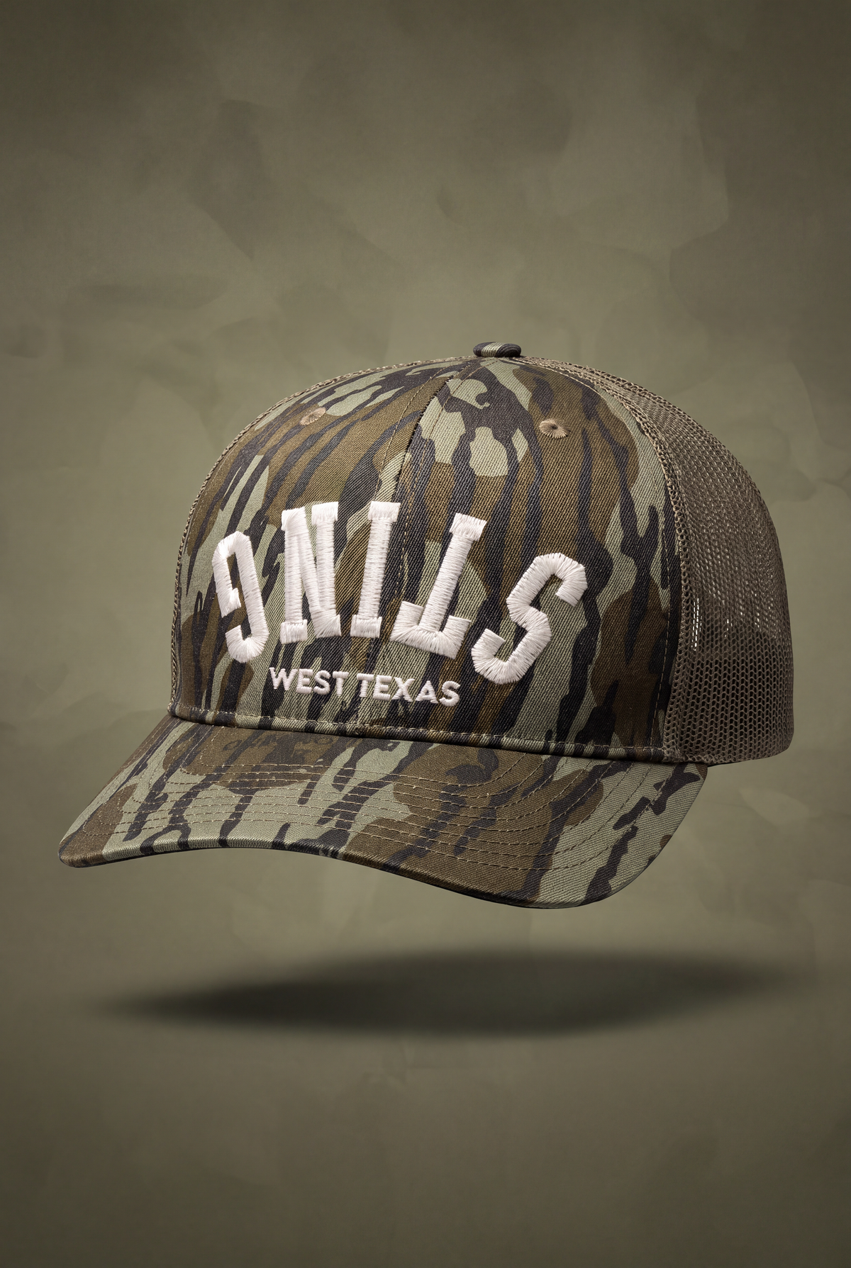 Sting Arched Camo Snapback Trucker Hat - West TX
