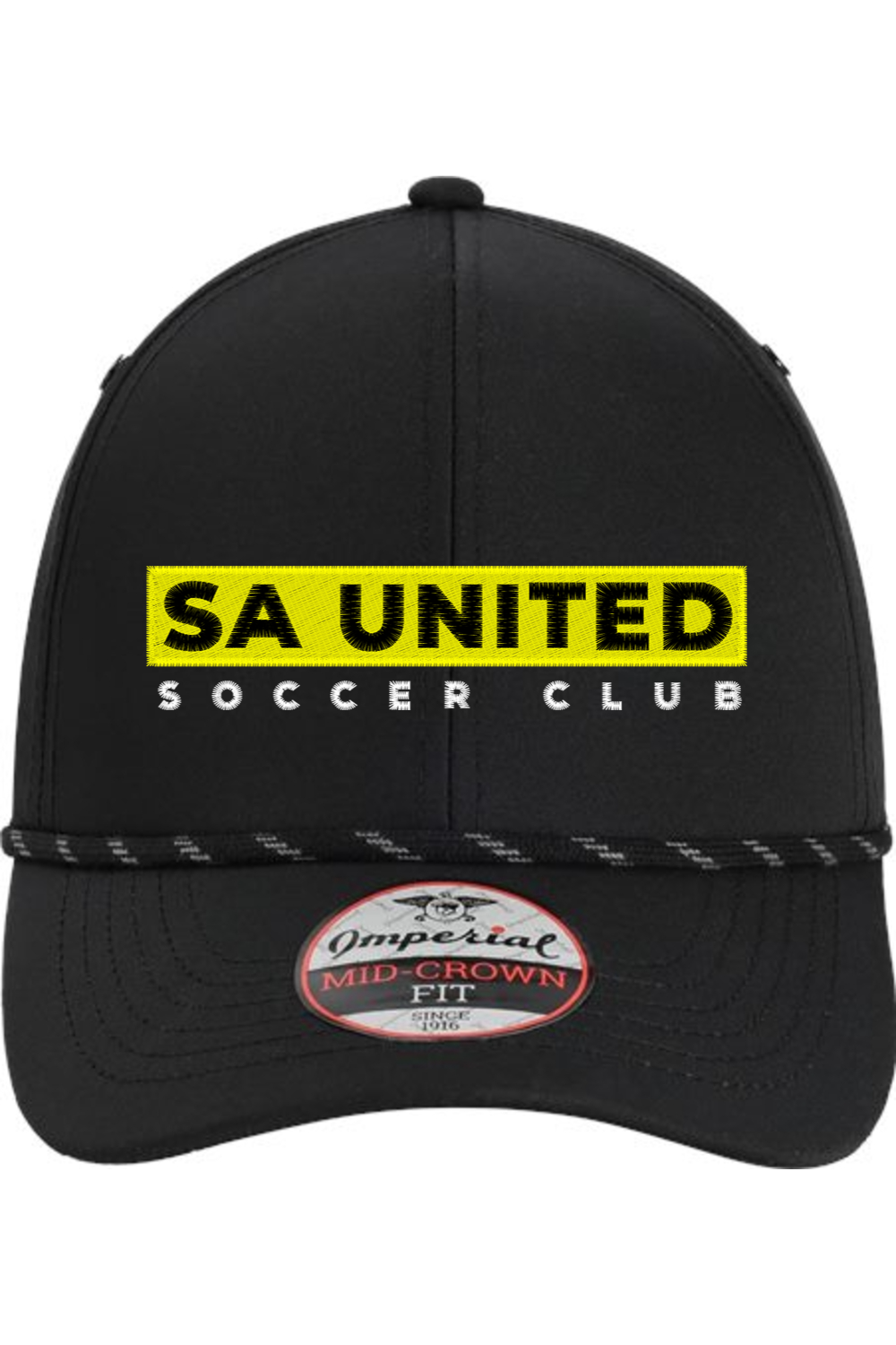 San Antonio United black logo T-shirt, front view