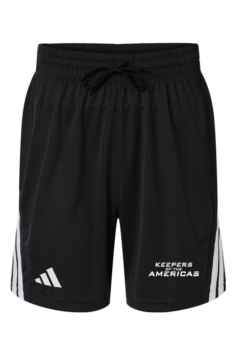 RTG | Adidas Men's 3-Stripes 7" Shorts – Black, front view
