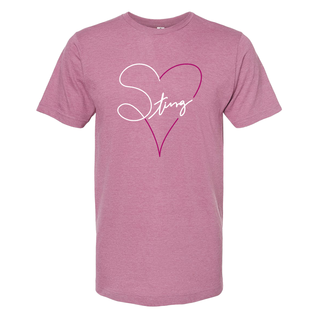 Sting 24 Valentine Calligraphy Tee