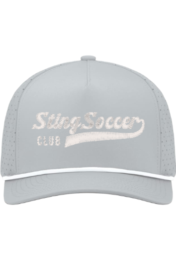 Sting Retro Collection | Varsity Performance Snapback | Silver/White